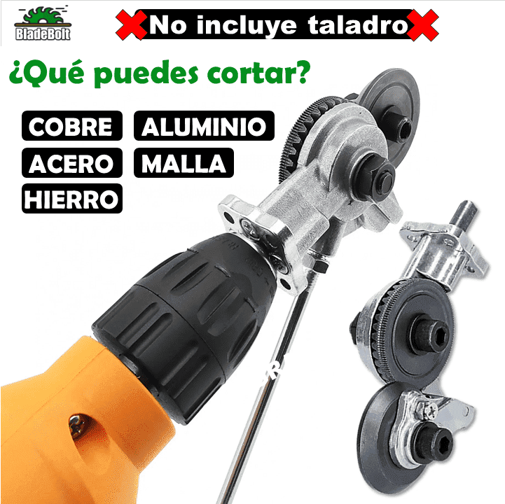 CORTADOR DE METAL PARA TALADROS / CORTA HIERRO, COBRE, MALLA, ACERO✂️⚙️