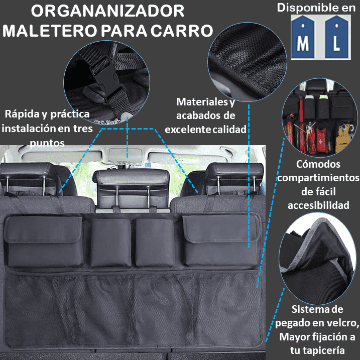 ORGANIZADOR MALETERO PARA CARRO 🚗🚙