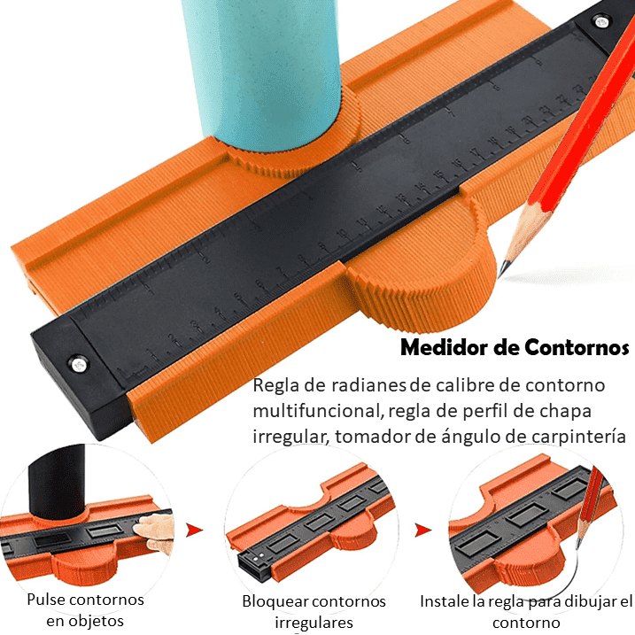 Medidor De Contornos📏🧱 mide cualquier forma con medidas exactas sin esfuerzo 💥