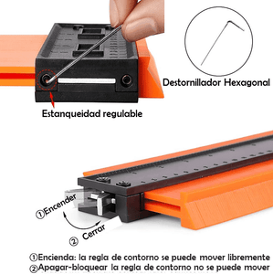 Medidor De Contornos📏🧱 mide cualquier forma con medidas exactas sin esfuerzo 💥