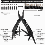 ⚙️ALICATE MULTIFUNCIONAL CON 20 FUNCIONES🧰 / 100% ACERO INOXIDABLE