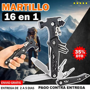 🔧⚙️MARTILLO MULTIHERRAMIENTA 16 EN 1 / PRODUCTO IMPORTADO🇺🇸 35%OFF